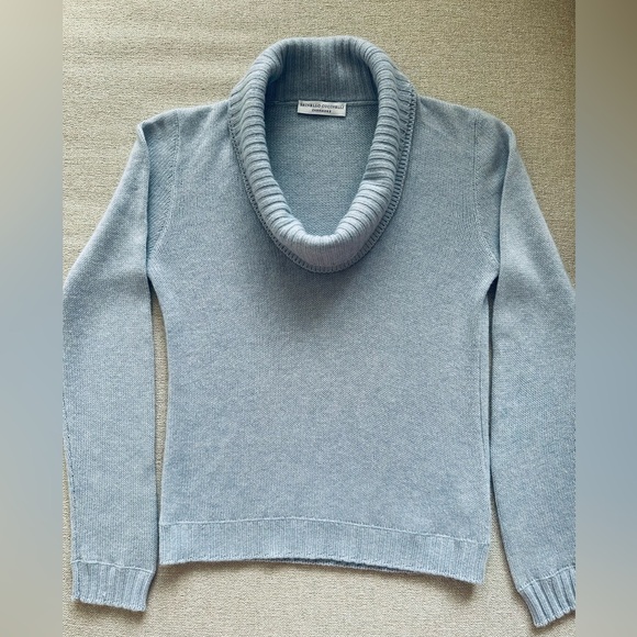 BRUNELLO CUCINELLI Gray Cowl Neck Sweater - Picture 2 of 6